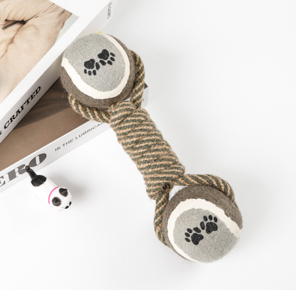Cotton Rope Dumbbell Dog Toy for Playtime Fun